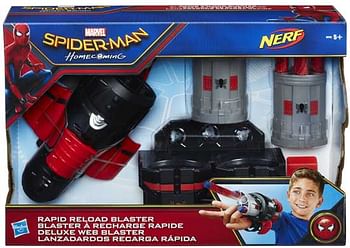 Aanbiedingen Spider-Man Rapid reload blaster - Hasbro - Geldig van 21/10/2017 tot 10/12/2017 bij ToyChamp