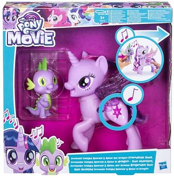 Aanbiedingen My Little Pony Movie Twilight Sparkle en Spike - My Little Pony - Geldig van 21/10/2017 tot 10/12/2017 bij ToyChamp