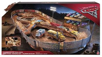 Aanbiedingen Disney Pixar Cars 3 Thunder Hollow speedway - Disney - Geldig van 21/10/2017 tot 10/12/2017 bij ToyChamp