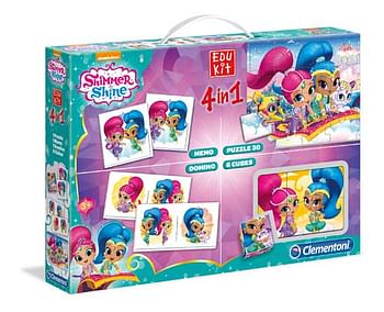 Aanbiedingen Shimmer & Shine Edu-Kit 4-in-1 - Clementoni - Geldig van 21/10/2017 tot 10/12/2017 bij ToyChamp