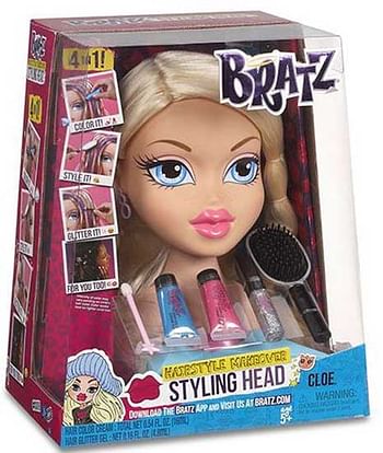 Aanbiedingen Bratz Styling Head Cloe of Yasmin - Bratz - Geldig van 21/10/2017 tot 10/12/2017 bij ToyChamp