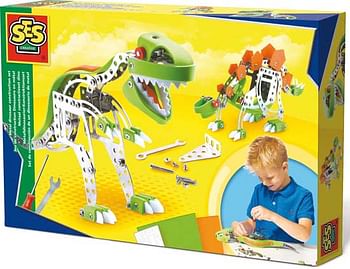 Aanbiedingen SES Metaal constructieset Dino - SES - Geldig van 21/10/2017 tot 10/12/2017 bij ToyChamp