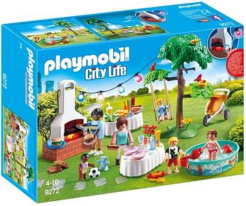 Aanbiedingen 9272 Familiefeest met BBQ - Playmobil - Geldig van 21/10/2017 tot 10/12/2017 bij ToyChamp