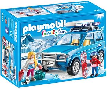Aanbiedingen 9281 4x4 met dakkoffer - Playmobil - Geldig van 21/10/2017 tot 10/12/2017 bij ToyChamp