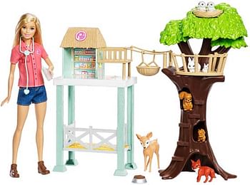 Aanbiedingen Barbie dierenkliniek speelset - Barbie - Geldig van 21/10/2017 tot 10/12/2017 bij ToyChamp