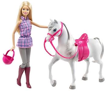 Aanbiedingen Barbie en haar paard - Barbie - Geldig van 21/10/2017 tot 10/12/2017 bij ToyChamp