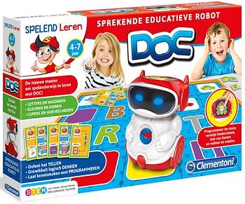Aanbiedingen Doc sprekende educatieve robot - Clementoni - Geldig van 21/10/2017 tot 10/12/2017 bij ToyChamp